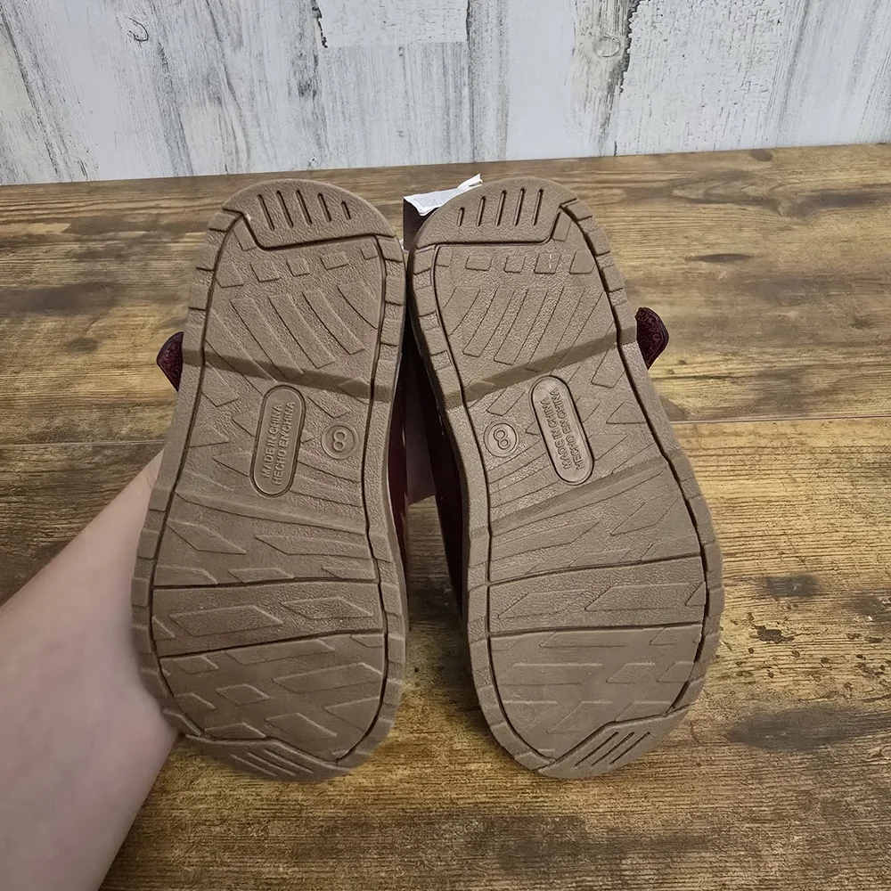 Old Navy Kids Glossy Maroon Mary Jane Shoes
